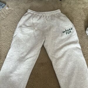 White Fox Boutique Gray Track Pants